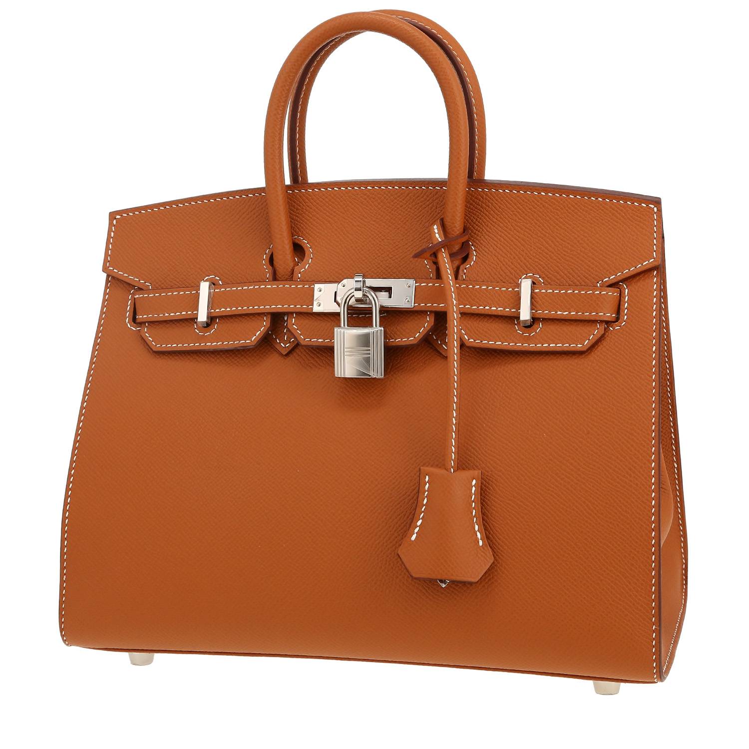 Torebka Hermès Birkin 25 cm ze skóry Epsom w kolorze złotym