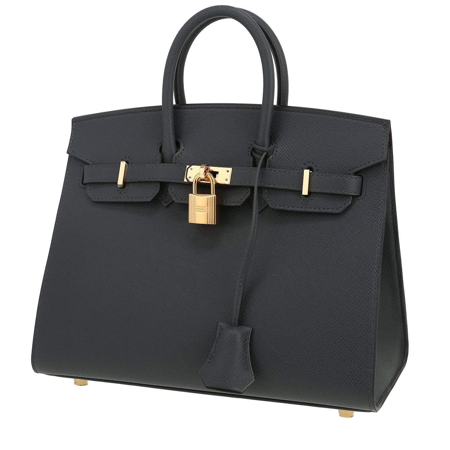 Torebka Hermès Birkin 25 cm ze skóry Epsom w kolorze Gris Misty