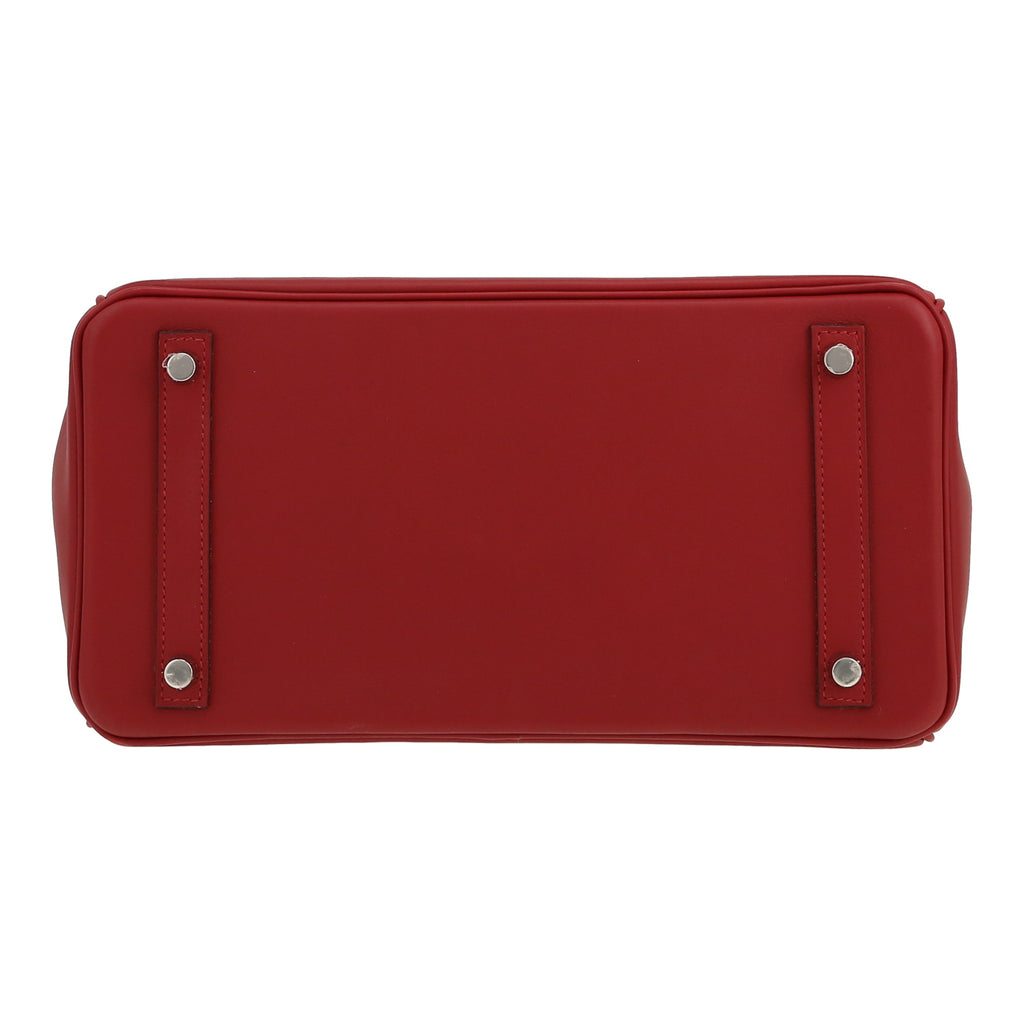 Torebka Hermès Birkin 30 cm ze skóry Jonathan w kolorze Rouge H