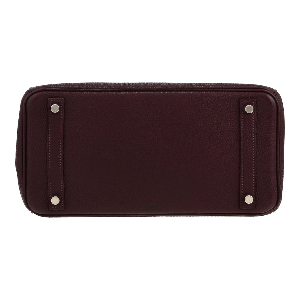 Torebka Hermès Birkin 30 cm ze skóry Togo w kolorze śliwkowym