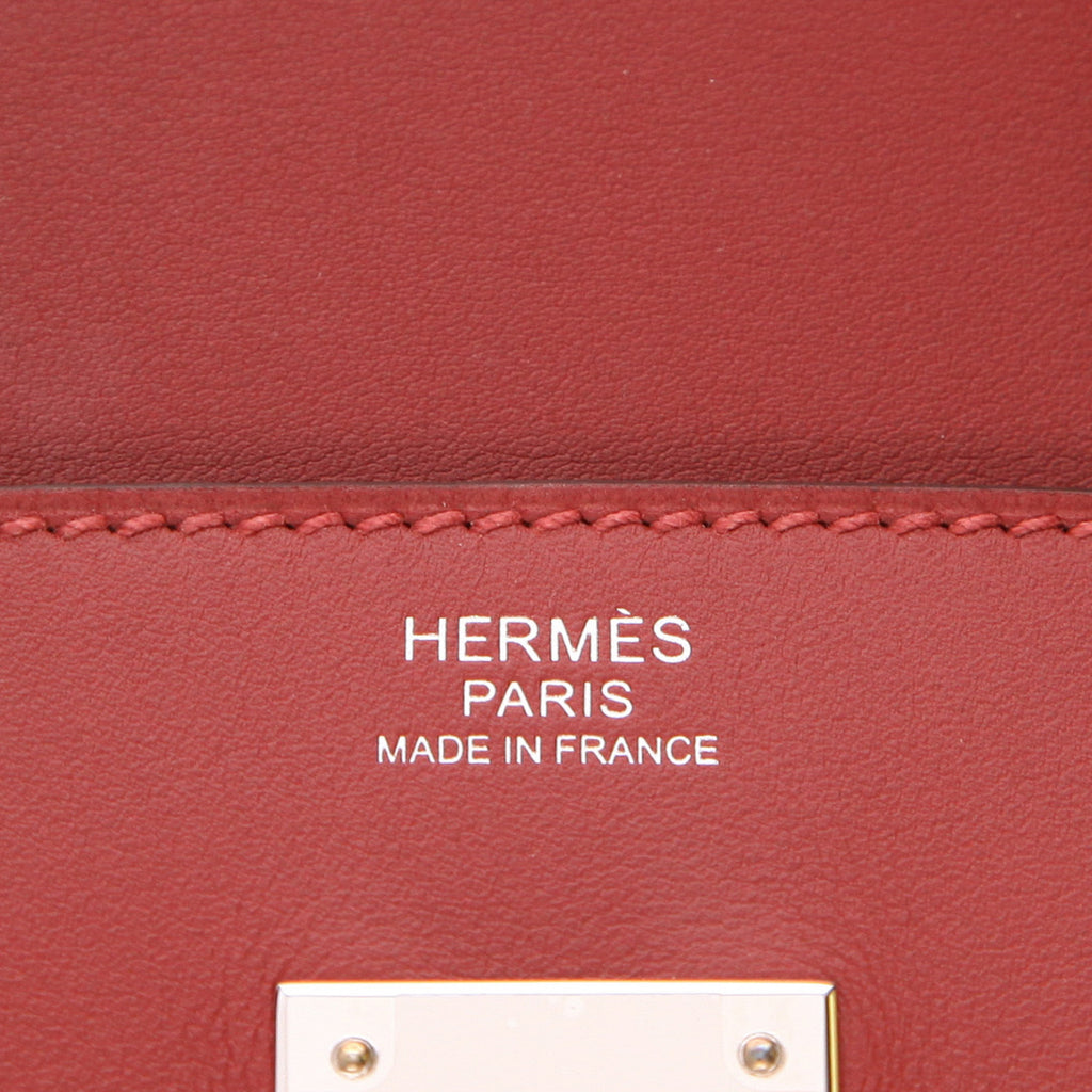 Torebka Hermès Birkin 30 cm ze skóry Jonathan w kolorze Rouge H