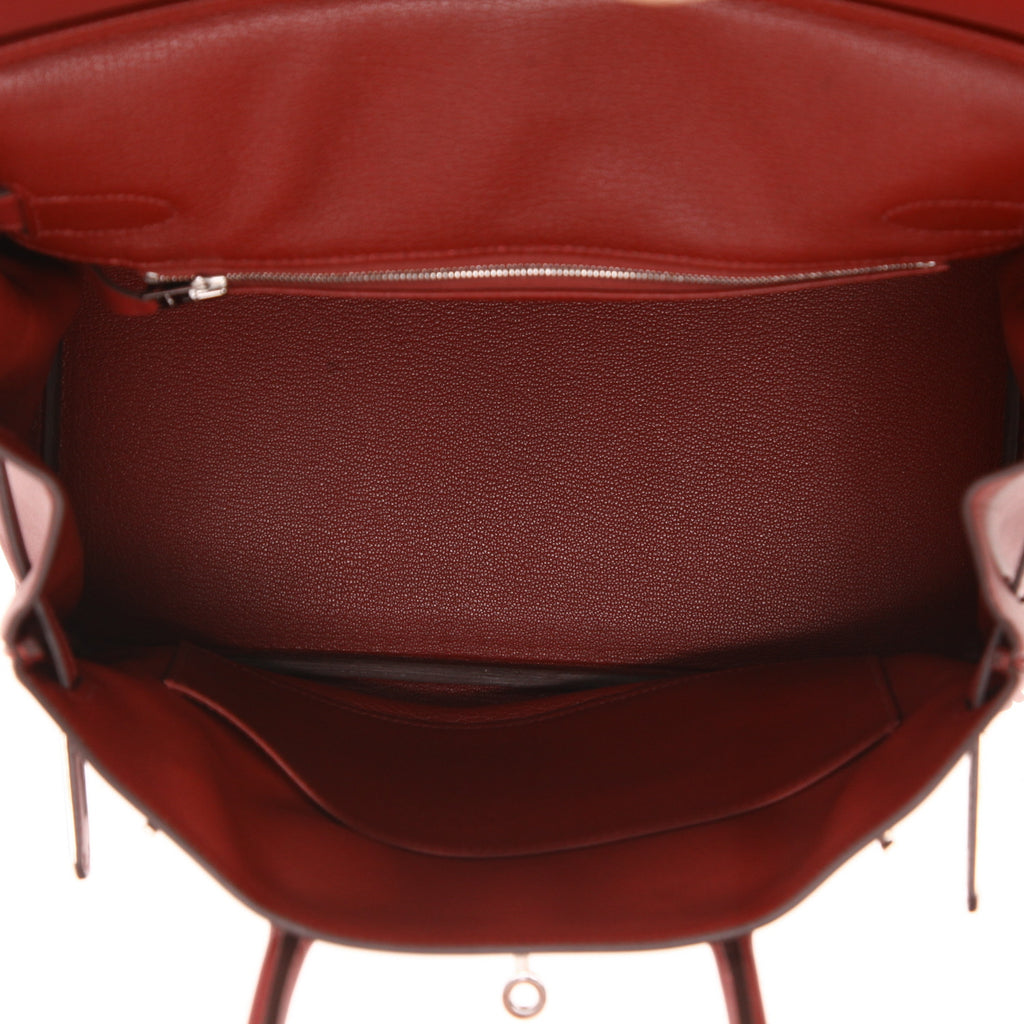 Torebka Hermès Birkin 30 cm ze skóry Jonathan w kolorze Rouge H