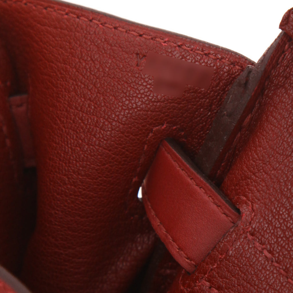 Torebka Hermès Birkin 30 cm ze skóry Jonathan w kolorze Rouge H